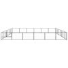 Dog Kennel Black 516.7 ftÂ² Steel