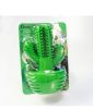 Cactus Shape Dog Toothbrush Stick Puppy Dental Care Brushing Stick Effective Doggy Teeth Cleaning Massager Natural Rubber Bite Resistant Chew Toys