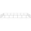 Dog Kennel Silver 376.7 ftÂ² Steel