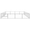 Dog Kennel Silver 301.4 ftÂ² Steel