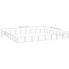 Dog Kennel Silver 602.8 ftÂ² Steel