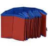 Foldable Dog Swimming Pool Red 63"x11.8" PVC