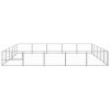 Dog Kennel Silver 269.1 ftÂ² Steel