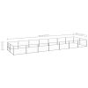 Dog Kennel Silver 150.7 ftÂ² Steel