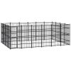 Outdoor Dog Kennel Steel 238.1 ftÂ²