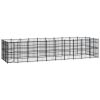 Outdoor Dog Kennel Steel 297.6 ftÂ²