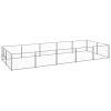 Dog Kennel Silver 107.6 ftÂ² Steel