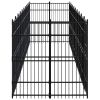 Outdoor Dog Kennel Steel 198.4 ftÂ²