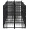 Outdoor Dog Kennel Steel 138.9 ftÂ²