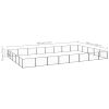 Dog Kennel Black 430.6 ftÂ² Steel