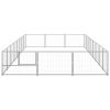 Dog Kennel Silver 258.3 ftÂ² Steel