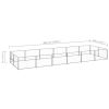 Dog Kennel Silver 129.2 ftÂ² Steel