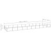 Dog Kennel Silver 322.9 ftÂ² Steel