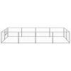 Dog Kennel Silver 86.1 ftÂ² Steel