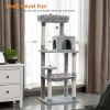 Pawz Road Cat Tree for Large Cats 56"Tall Cat Tower Condo with Scratching Post for Indoor Cats