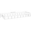 Dog Kennel Silver 387.5 ftÂ² Steel